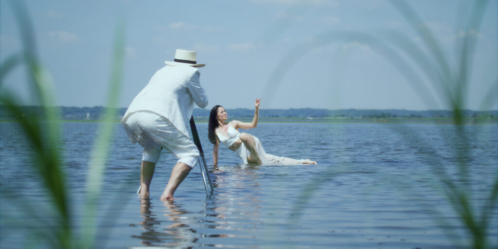 Hideki Nagai as Kai and Itsuki Otaki as Kyoko in 'Woman of the Photographs' film. Photo provided by Epic Pictures