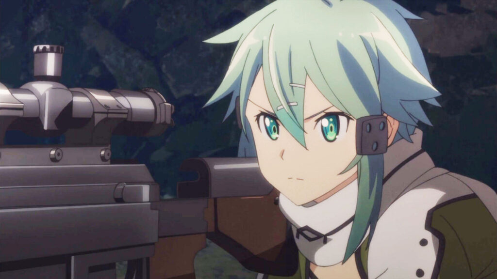 Sinon in Sword Art Online Season 2 "Phantom Bullet" Story Arc. Photo Credit: ©2014 REKI KAWAHARA/PUBLISHED BY KADOKAWA CORPORATION ASCII MEDIA WORKS/SAOII Project