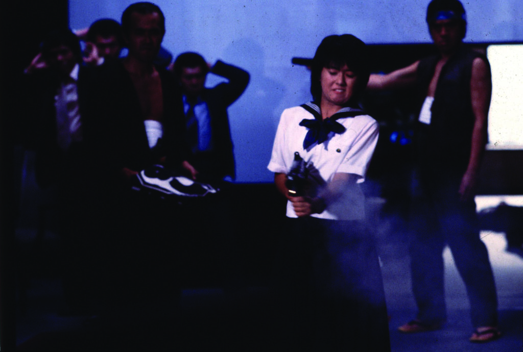 Hiroko Yakushimaru as Izumi Hoshi in film 'Sailor Suit and Machine Gun' © 1981 Kadokawa Herald Pictures, Inc.
