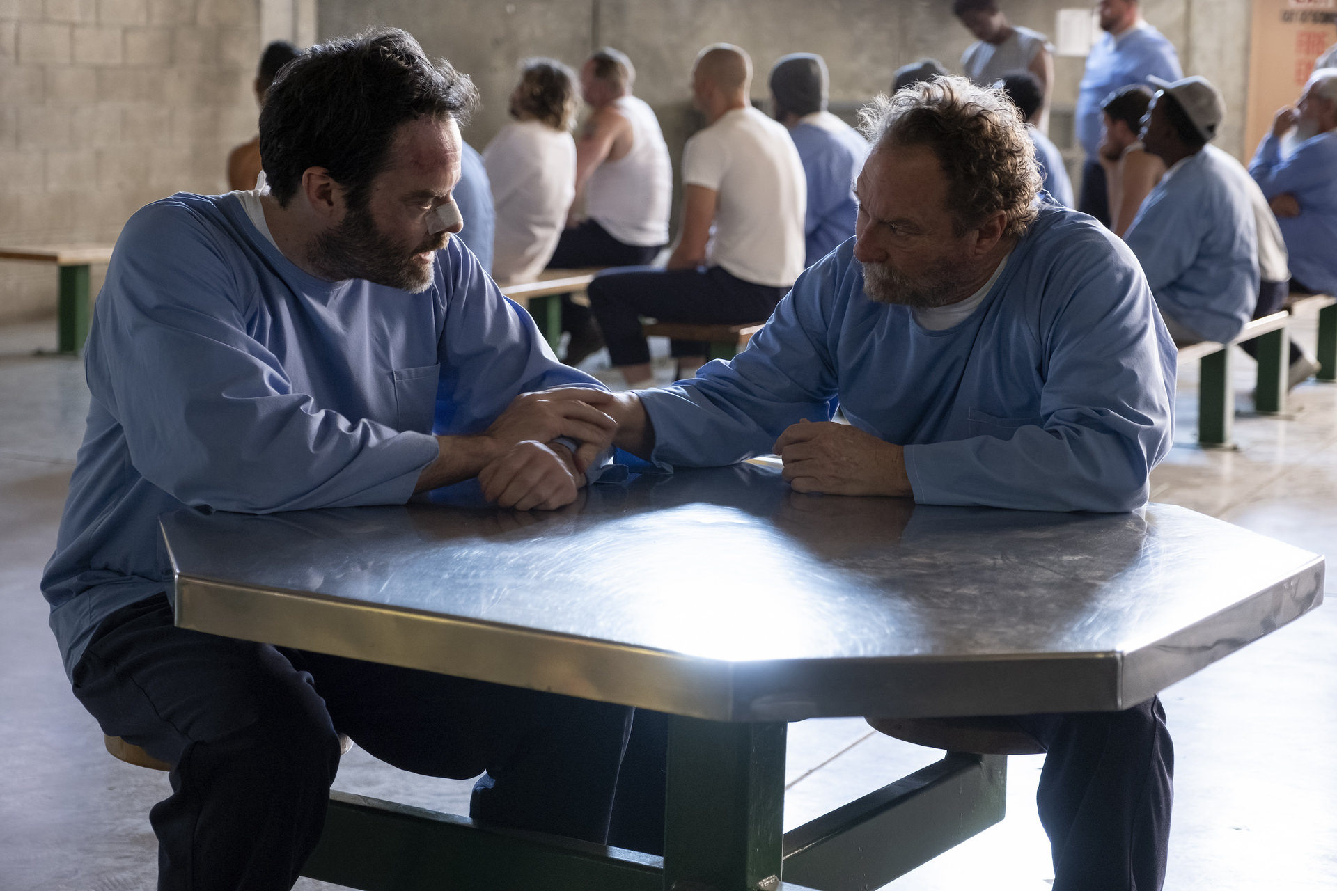 Bill Hader as Barry Berkman and Stephen Root as Monroe Fuches. Barry Season 4 Episode 2 Recap “bestest place on the earth”. Photograph by Merrick Morton/HBO