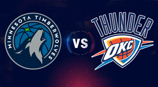 Minnesota Timberwolves vs Oklahoma City Thunder. Team Logos Credit: NBA