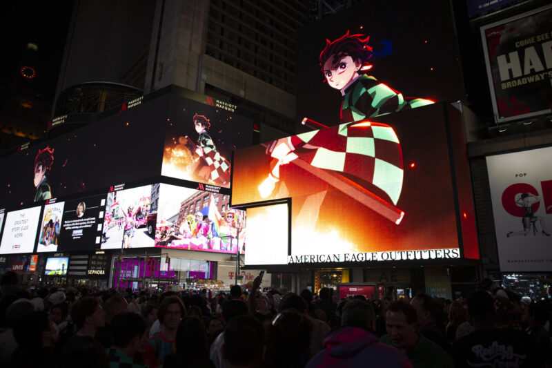 Demon Slayer NYC fan event in Times Square: Photos + Video