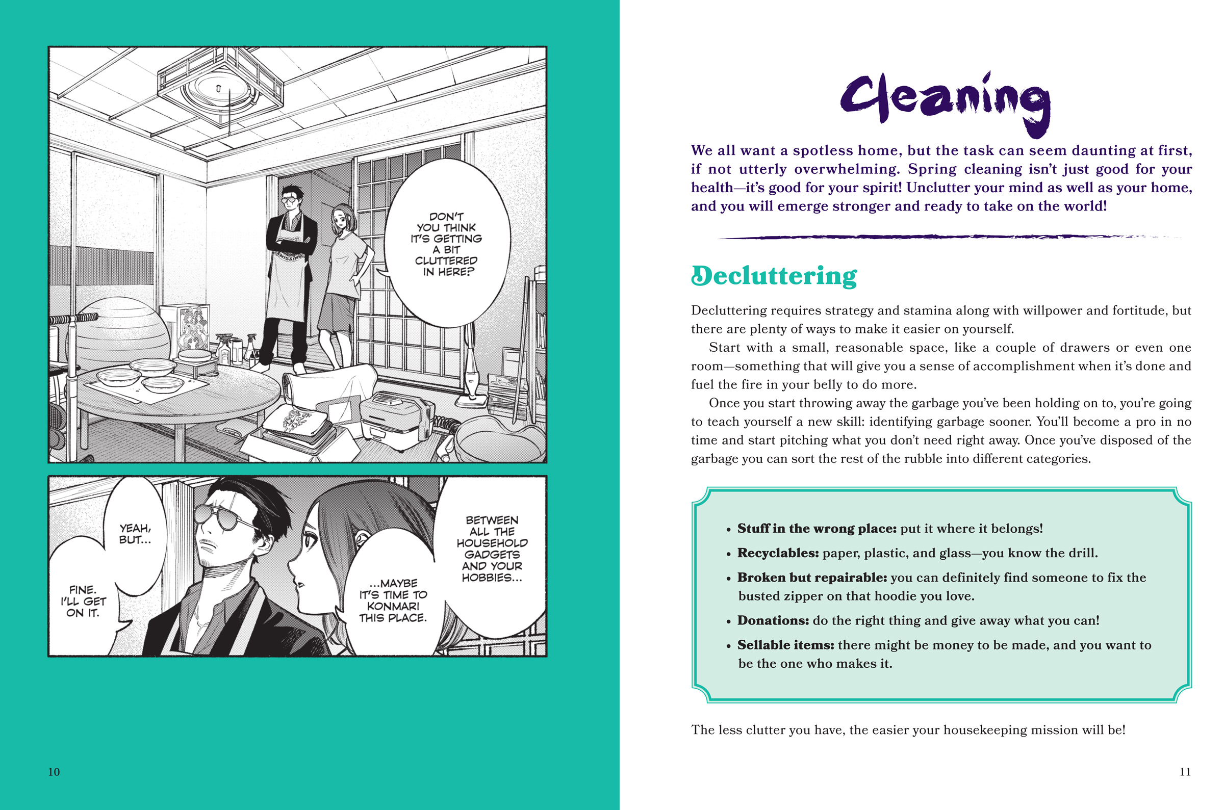 'The Way of the Househusband: The Gangster’s Guide to Housekeeping' Cookbook. Photo provided by VIZ Media