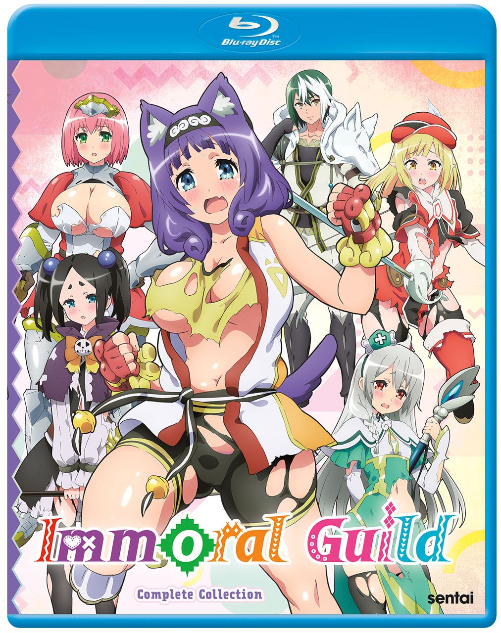 Immoral Guild. Blu-ray cover art provided by Sentai.