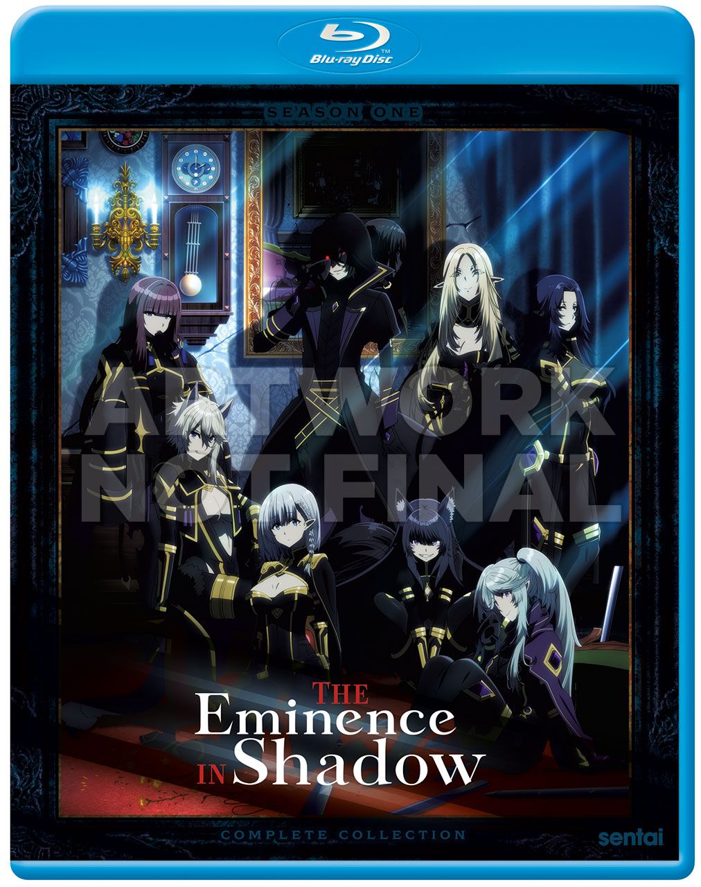  The Eminence In Shadow Season 1. Blu-ray cover art provided by Sentai.