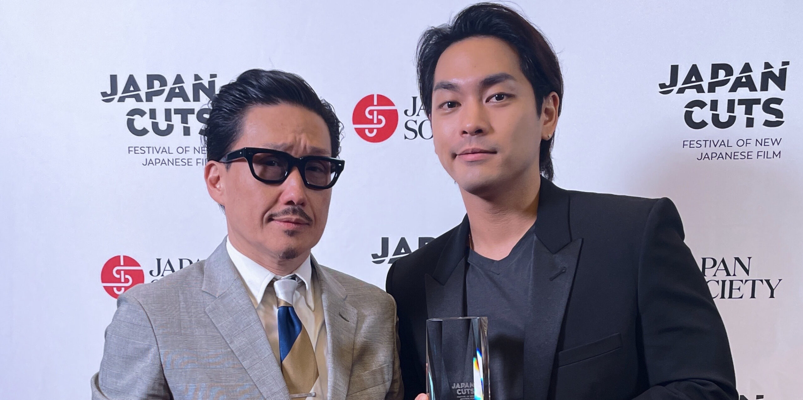 Director KENTARO and actor Yuya Yagira. Photo Credit: Japan Society