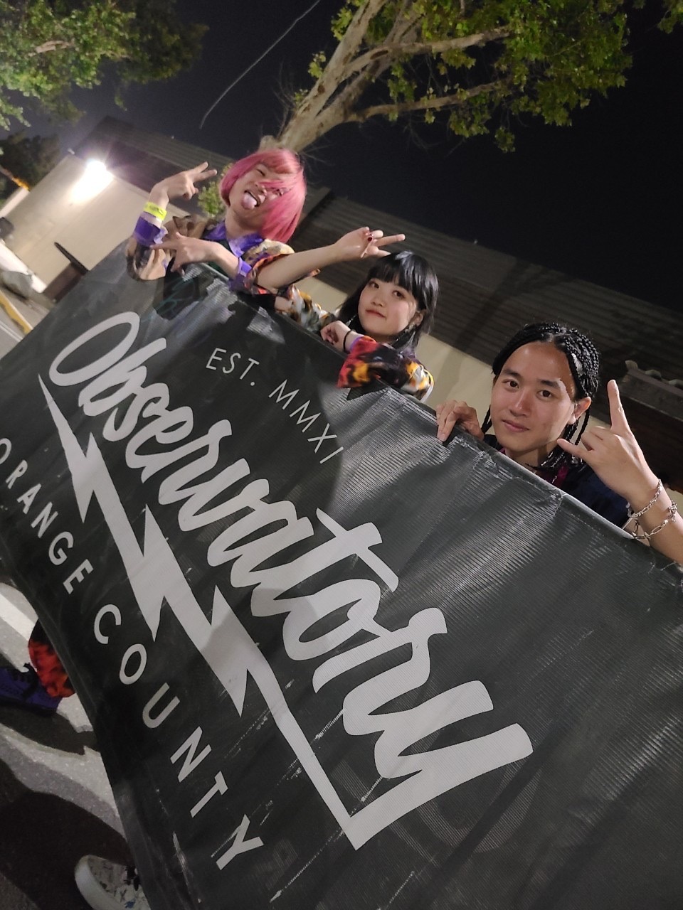 Japanese metal band ASTERISM in New York City. From left to right: MIO, HAL-CA, and MIYU. Photo provided by Sony Music Entertainment Japan (SMEJ)
