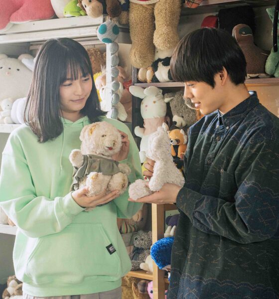 Actress Ren Komai as Mugido Mikako and actor Kanata Hosoda as Nanamori. Photo Credit: © People Who Talk to Plushies Are Kind Film.