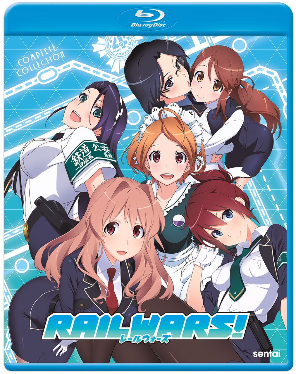 Rail Wars Blu-ray. Cover Art provided by Sentai Filmworks.
