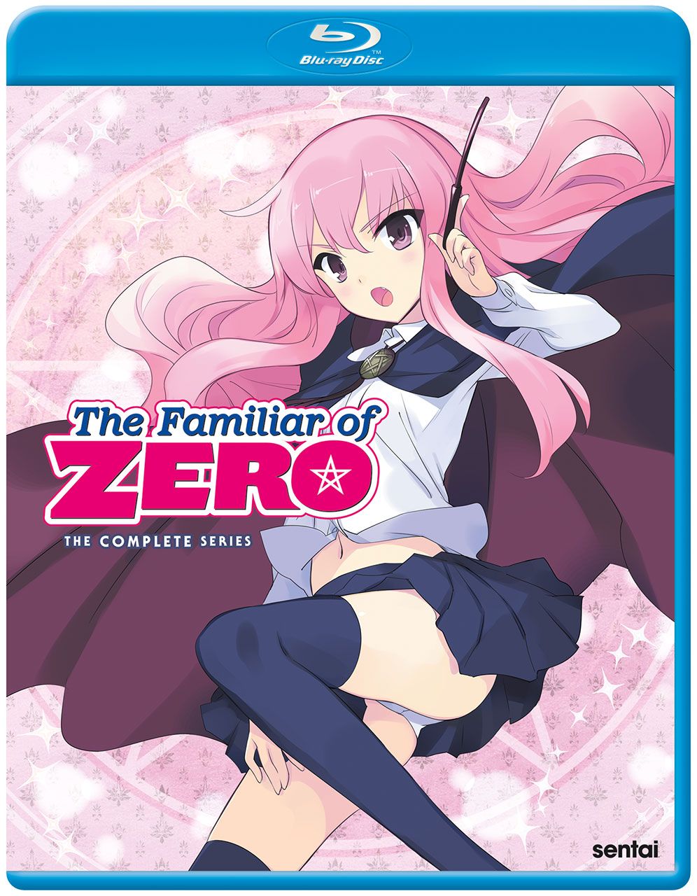 The Familiar of Zero Blu-ray. Cover Art provided by Sentai Filmworks