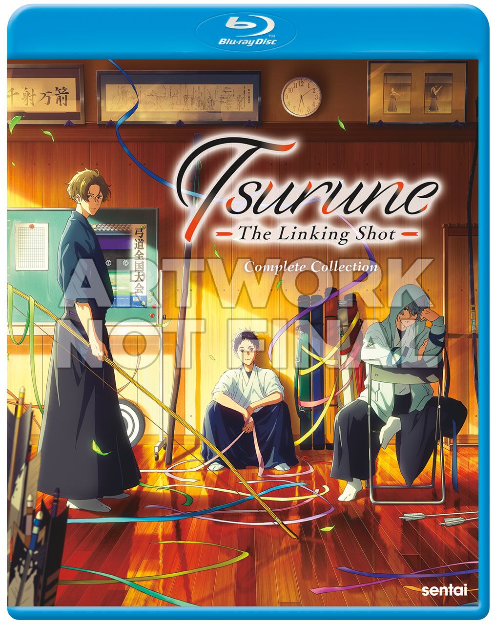 Tsurune ~ The Linking Shot Blu-ray. Cover art provided by Sentai Filmworks