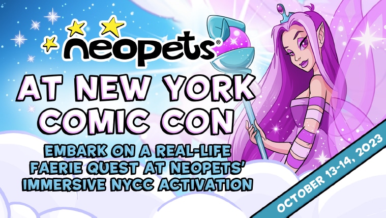 Neopets at New York Comic Con 2023 Plans (NYCC). Art provided by Neopets