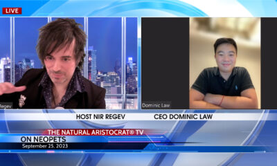 The Natural Aristocrat® TV host Nir Regev interviews Neopets CEO Dominic Law. Photo Credit: Nir Regev - The Natural Aristocrat®