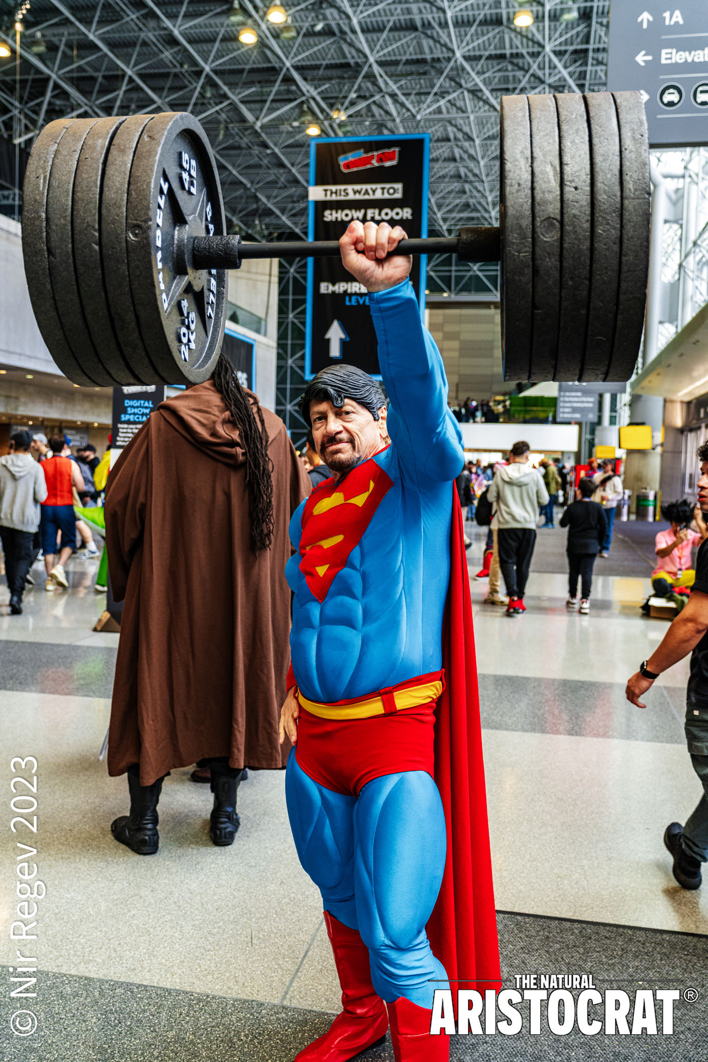 NYCC Superman cosplayer at New York Comic Con 2023. Photo Credit: © Nir Regev 2023 - The Natural Aristocrat®