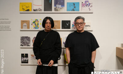 Studio TRIGGER's Shigeto Koyama and CCMS artist Tsuyoshi Kusano. Photo Credit: © 2023 Nir Regev - The Natural Aristocrat®