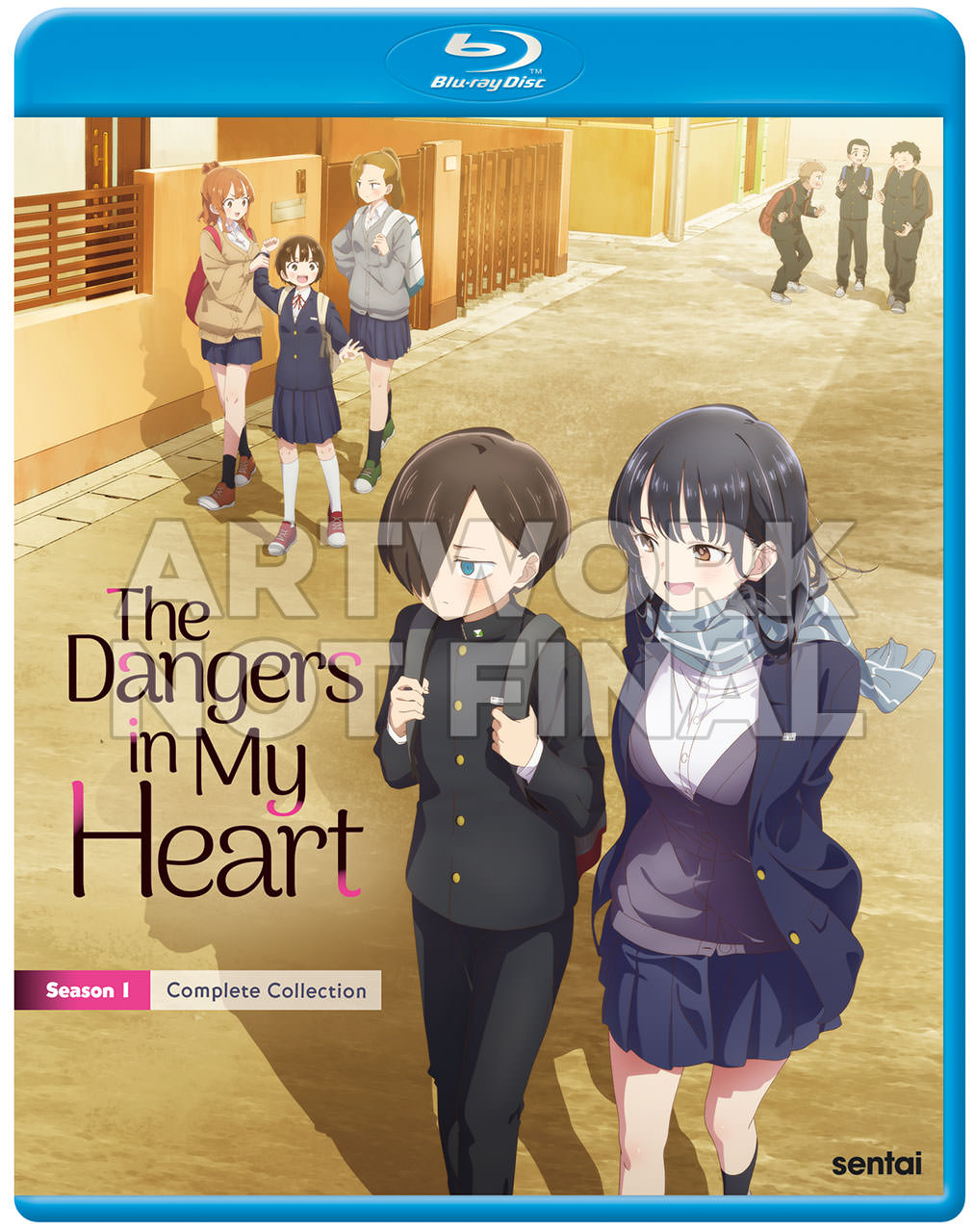 'The Dangers in My Heart' Blu-ray Cover Art provided by Sentai Filmworks