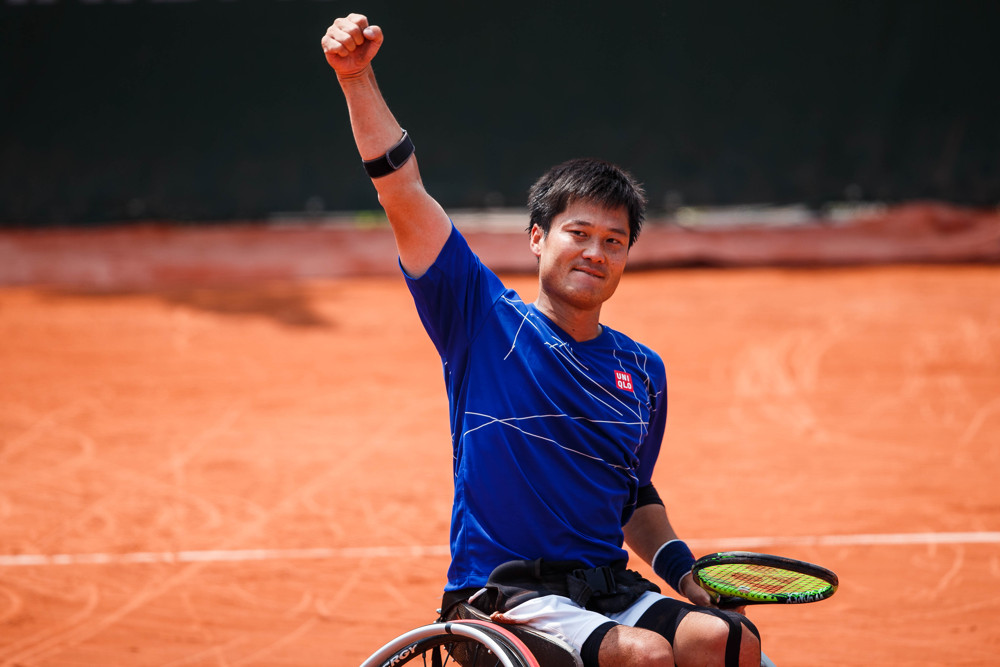PARIS, FRANCE - JUNE 09: SHINGO KUNIEDA (JPN) during day fourteen match of the 2018 French Open 2018 on June 9, 2018, at Stade Roland-Garros in Paris, France. (Photo by Chaz Niell/Icon Sportswire)