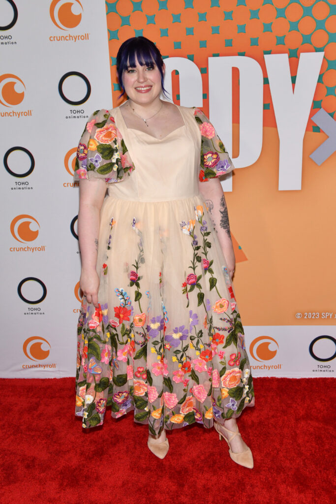 LOS ANGELES, CALIFORNIA - APRIL 11: Megan Shipman (Anya) attends World Premiere Of The English Dub Version Of "SPY x FAMILY CODE: White" at DGA Theater Complex on April 11, 2024 in Los Angeles, California. (Photo by Craig Barritt/Getty Images for Crunchyroll)