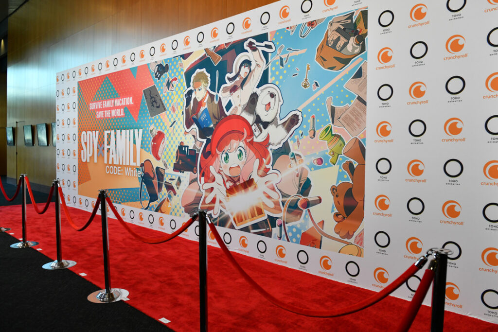LOS ANGELES, CALIFORNIA - APRIL 11: A general view of atmosphere at World Premiere Of The English Dub Version Of "SPY x FAMILY CODE: White" at DGA Theater Complex on April 11, 2024 in Los Angeles, California. (Photo by Craig Barritt/Getty Images for Crunchyroll)