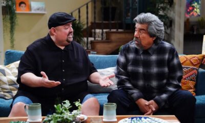 LOPEZ VS LOPEZ -- "Lopez vs Sobriety" Episode 201 -- Pictured: (l-r) Gabriel Iglesias as Iggy, George Lopez as George -- (Photo by: Nicole Weingart/NBC)