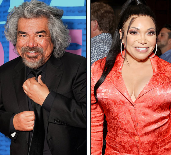 George Lopez and Tisha Campbell. Photo Credit: (Left) Nicole Weingart/NBC. (Right) Monica Schipper/Getty Images for Netflix