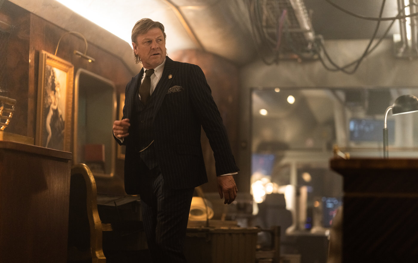 Sean Bean – Snowpiercer (Season 4, Episode 5). Photo credit: David Bukach/AMC