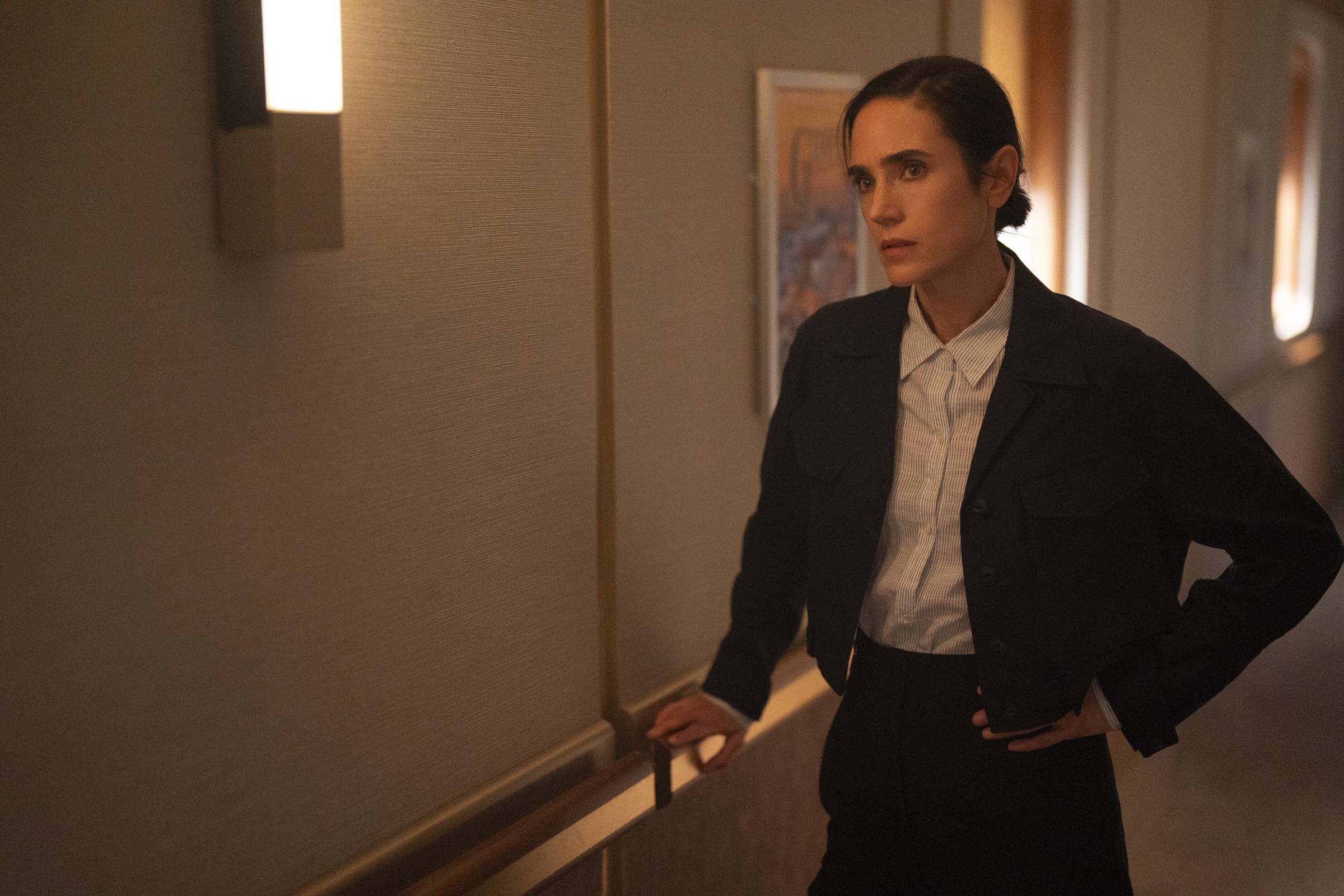 Jennifer Connelly - Snowpiercer (Season 4, Episode 9). Photo Credit: David Bukach/AMC