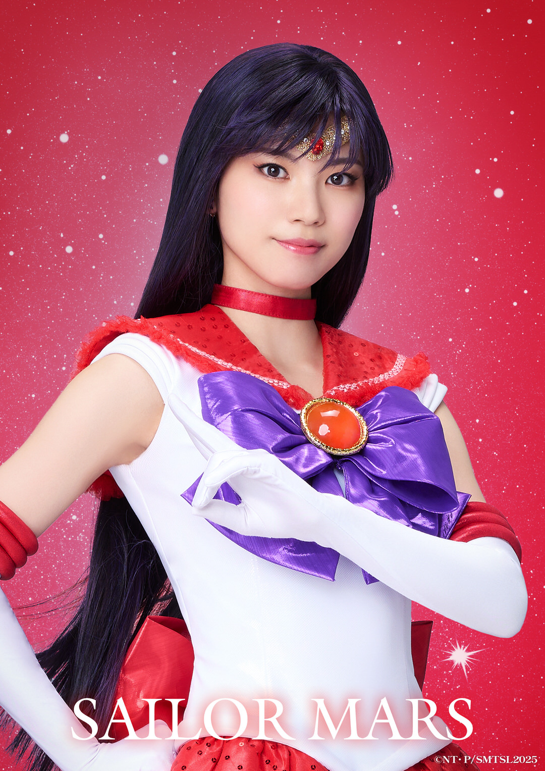 Rei Kobayashi as Sailor Mars. Photo Credit: ©Naoko Takeuchi・PNP / “Pretty Guardian Sailor Moon” The Super Live Production Committee 2025