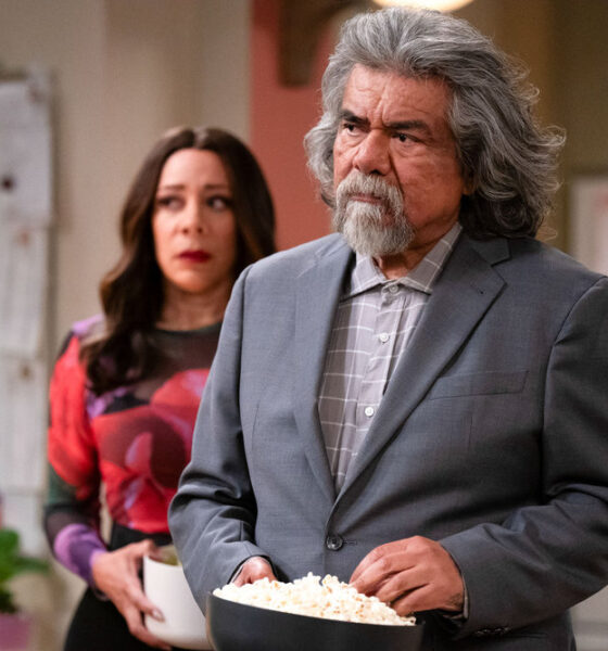 LOPEZ VS LOPEZ -- "Lopez vs Memories" Episode 311 -- Pictured: (l-r) Selenis Leyva as Rosie, George Lopez as George -- (Photo by: Nicole Weingart/NBC)