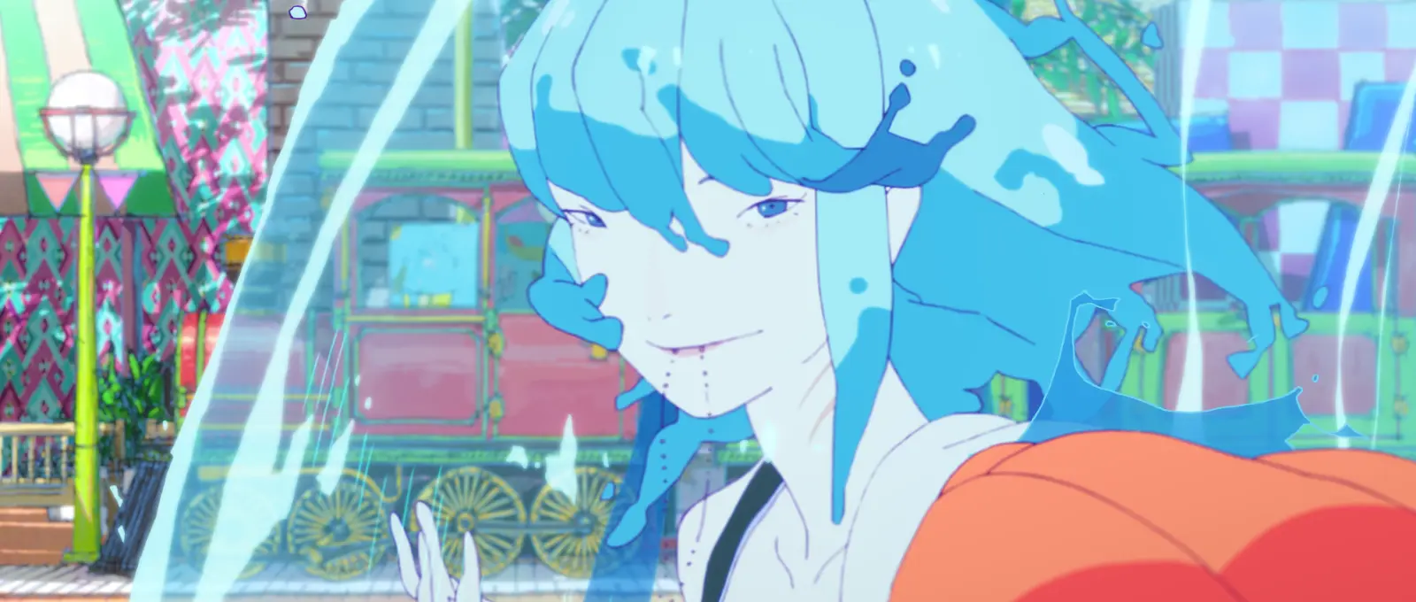 ChaO anime movie scene featuring character ChaO in colorful animated sequence by Studio 4°C.