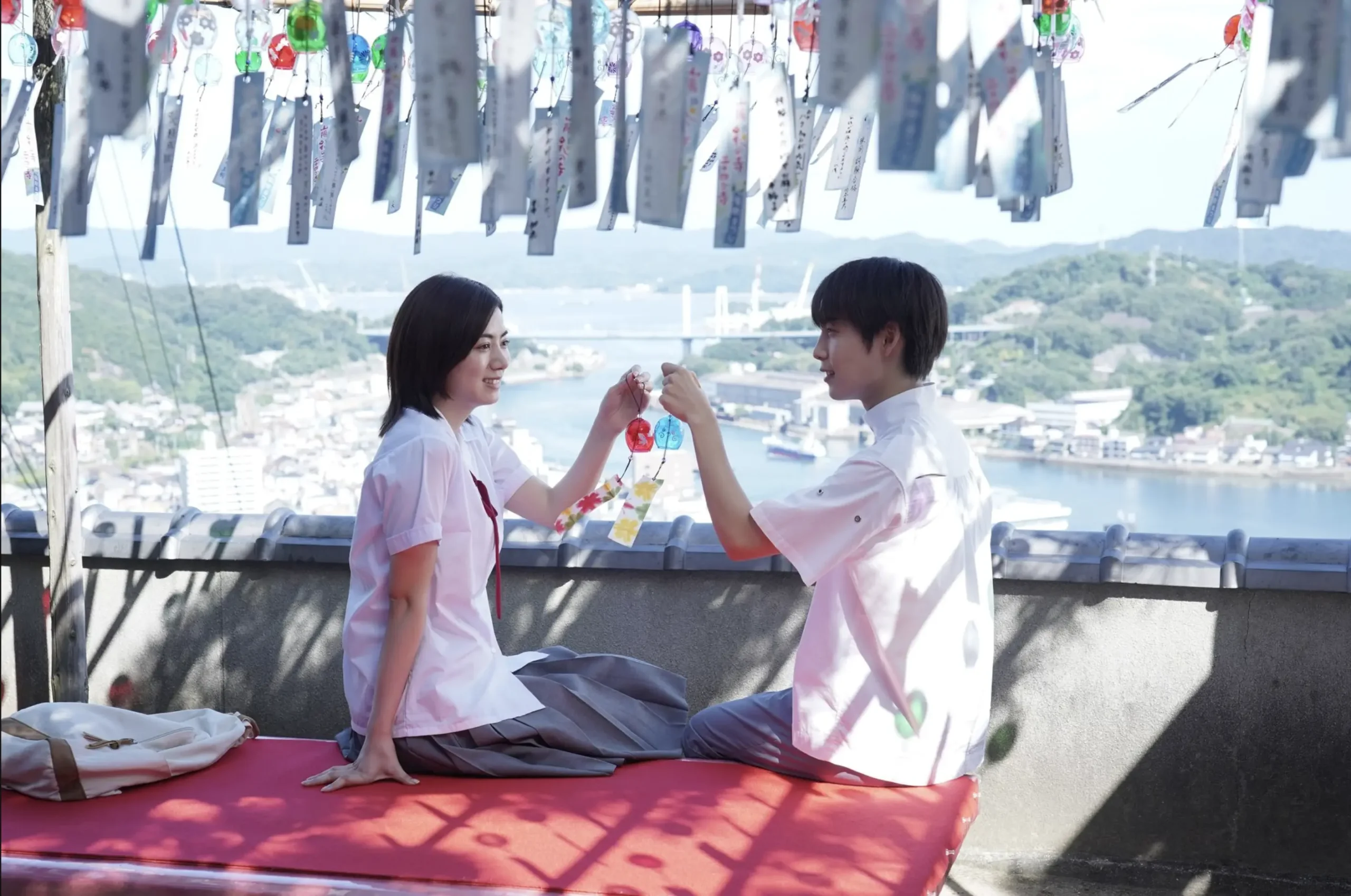 Elaiza Ikeda as Miyuki Ishida and Kei Adachi as Yasuhiko Sonoda. Rewrite (2025) movie still courtesy of Fantasia International Film Festival