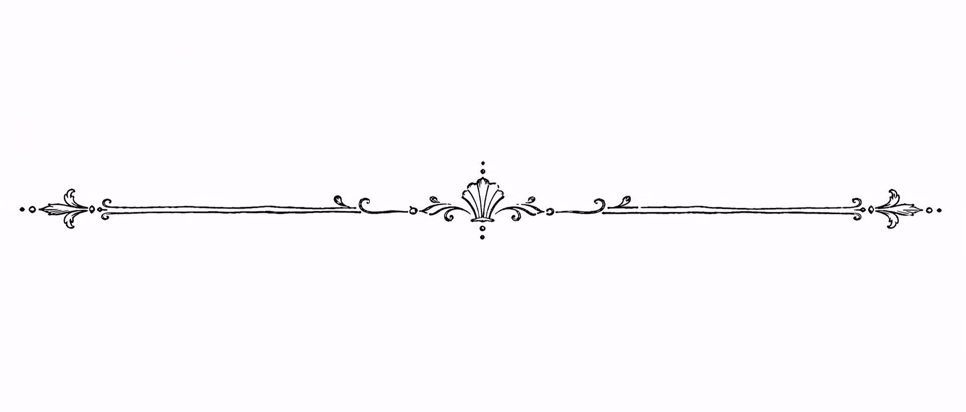 Fine ornamental divider rule
