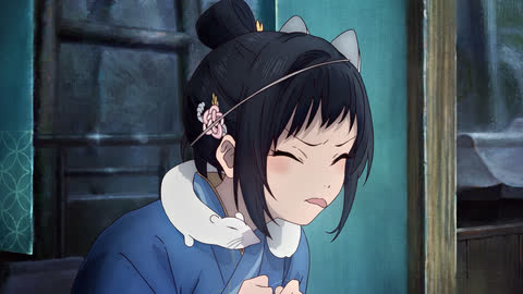 Inako and her ermine